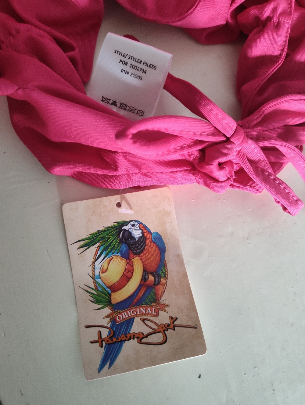 NWT Panama Jack Women's Hot Pink Fuchsia Sun Visor Waterproof Hat | Adjustable - Picture 3 of 6